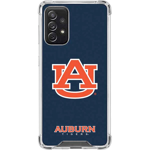 Auburn University Logo Blue Galaxy A72 5G Clear Case